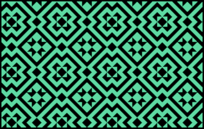 A screenshot showing a complex tile pattern.