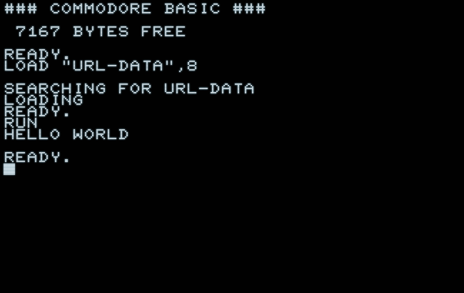 Running URL-data in the emulator