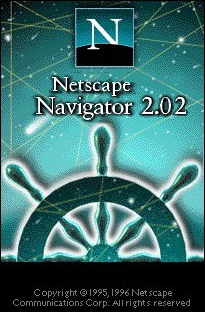 Splash screen of Netscape Navigator 2.02