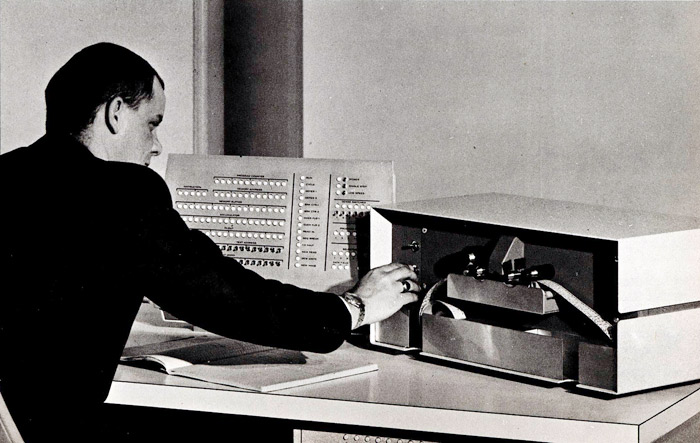 PDP-1 paper-tape unit as a desk appliance