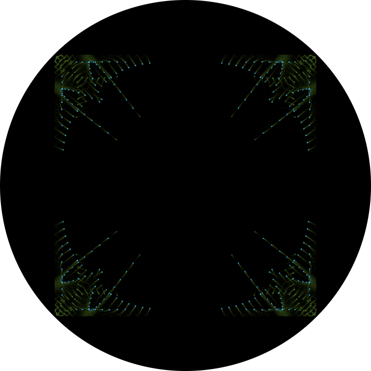 Snowflake for the PDP-1, 8-points display mode (screenshot of an emulation)