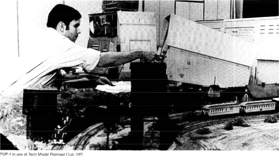 Photo of DEC PDP-1 in Digital at Work, page 17