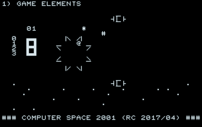 Computer Space 2001, game elements