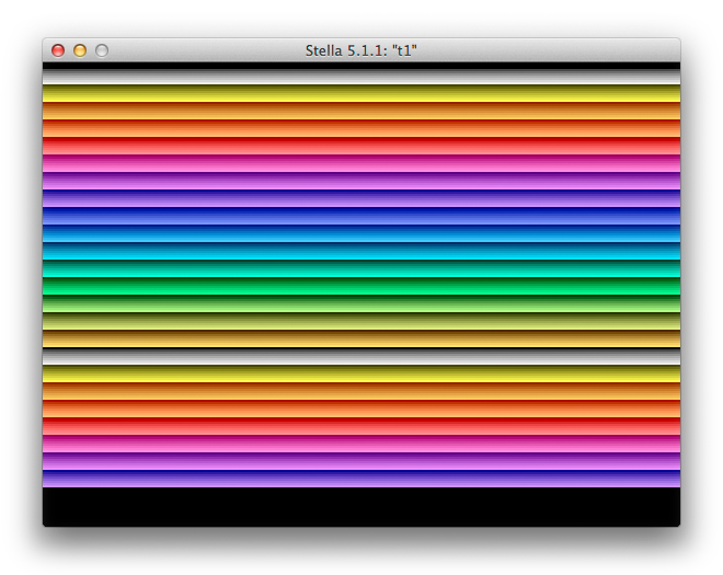 Atari 2600 sample kernel