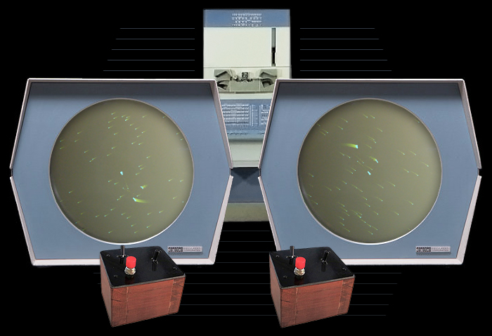 Spacewar! - PDP-1 - One of the First Video Games (MIT 1962) 