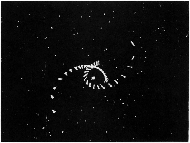 Spacewar! Decus 192, Figure 1: A Common Opening Maneuver